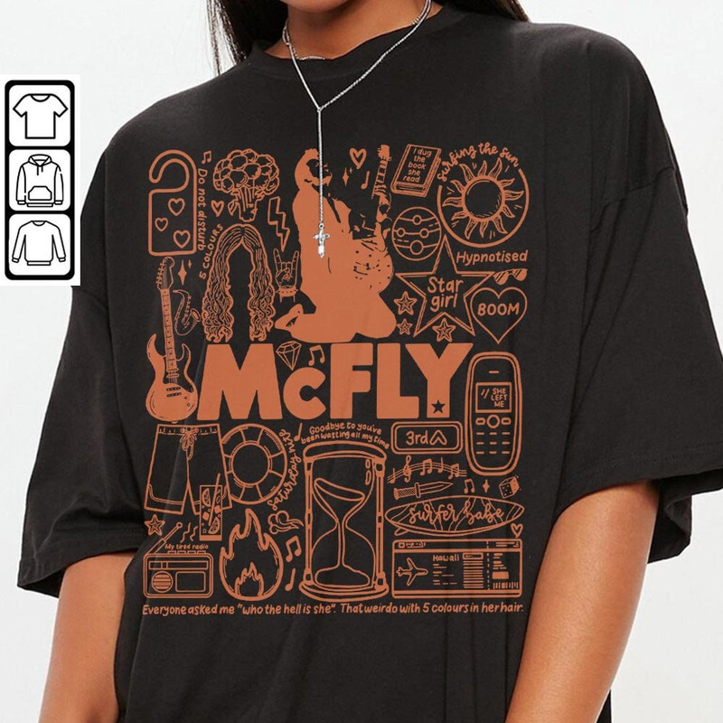 Mcfly Doodle Art Shirt, Vintage Mcfly Merch Tee Album Lyrics Art Tattoo Sweatshirt Hoodie, Retro Mcfly Tour Concert V1 DA1206DT - 3.jpg