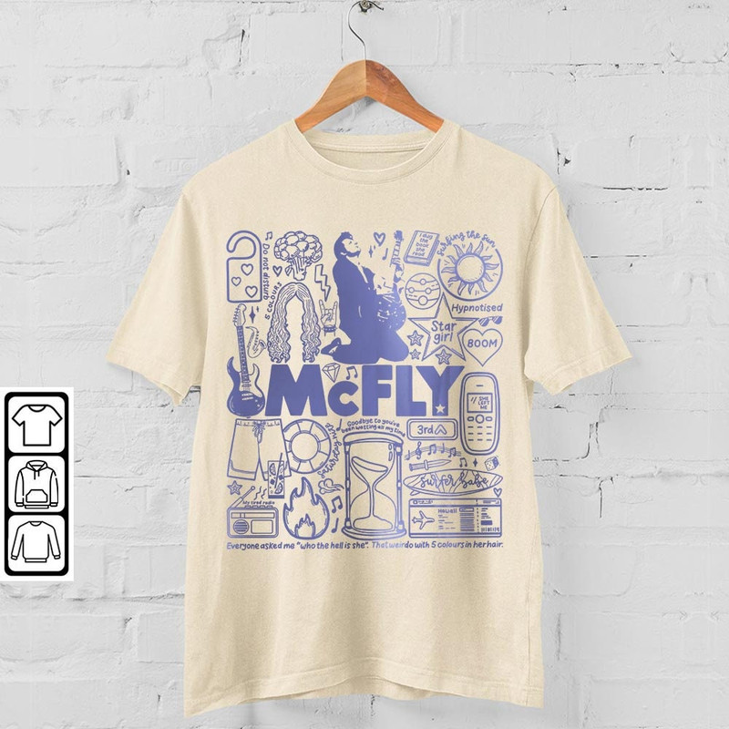 Mcfly Doodle Art Shirt, Vintage Mcfly Merch Tee Album Lyrics Art Tattoo Sweatshirt Hoodie, Retro Mcfly Tour Concert V1 DA1206DT - 4.jpg