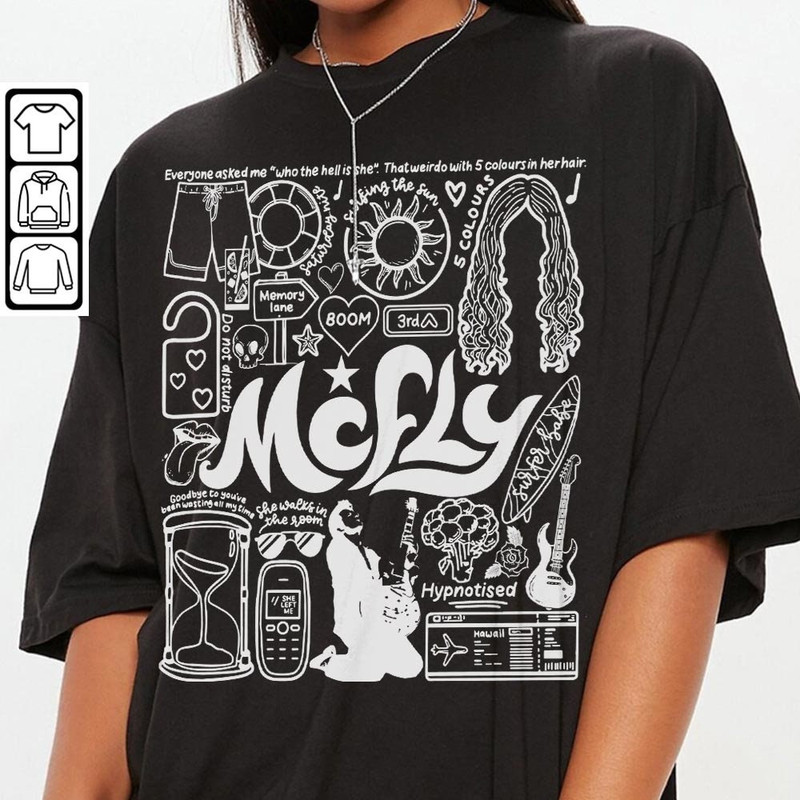 Mcfly Doodle Art Shirt, Vintage Mcfly Merch Tee Albums Lyrics Art Tattoo Sweatshirt Hoodie, Retro Mcfly Tour Concert DA1206DT - 3.jpg