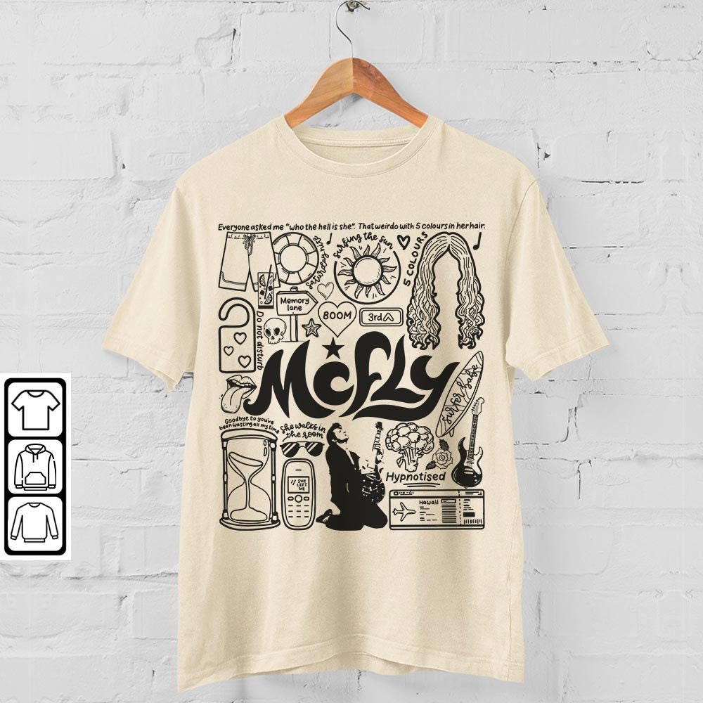 Mcfly Doodle Art Shirt, Vintage Mcfly Merch Tee Albums Lyrics Art Tattoo Sweatshirt Hoodie, Retro Mcfly Tour Concert DA1206DT - 4.jpg