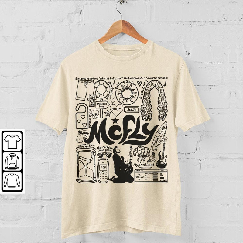 Mcfly Doodle Art Shirt, Vintage Mcfly Merch Tee Albums Lyrics Art Tattoo Sweatshirt Hoodie, Retro Mcfly Tour Concert DA1206DT - 4.jpg