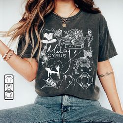 miley cyrus doodle art shirt, vintage miley cyrus merch lyrics albums art sweatshirt hoodie miley cyrus tour 2023 da0906