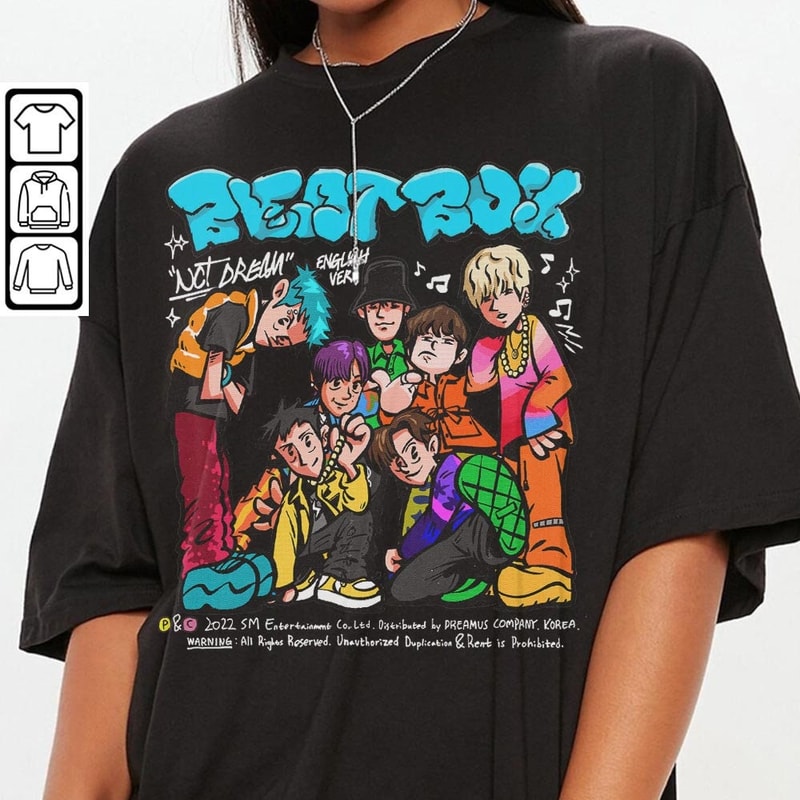 Nct Dream Doodle Art Shirt, Vintage Ntc Album Merch Design Tattoos Art Sweatshirt Hoodie, Ntc Dream Song Tour 2023 Art DOA2504DT - 3.jpg