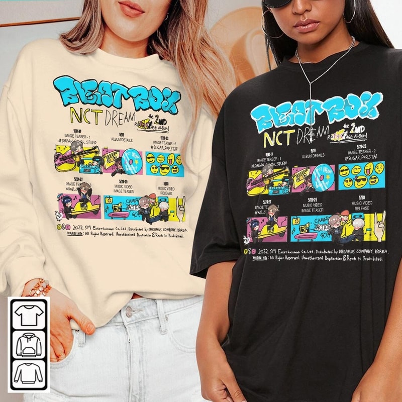 Nct Dream Doodle Art Shirt, Vintage Ntc Album Merch Design Tattoos Art Sweatshirt Hoodie, Ntc Dream Tour 2023 Art DOA2504DT - 1.jpg