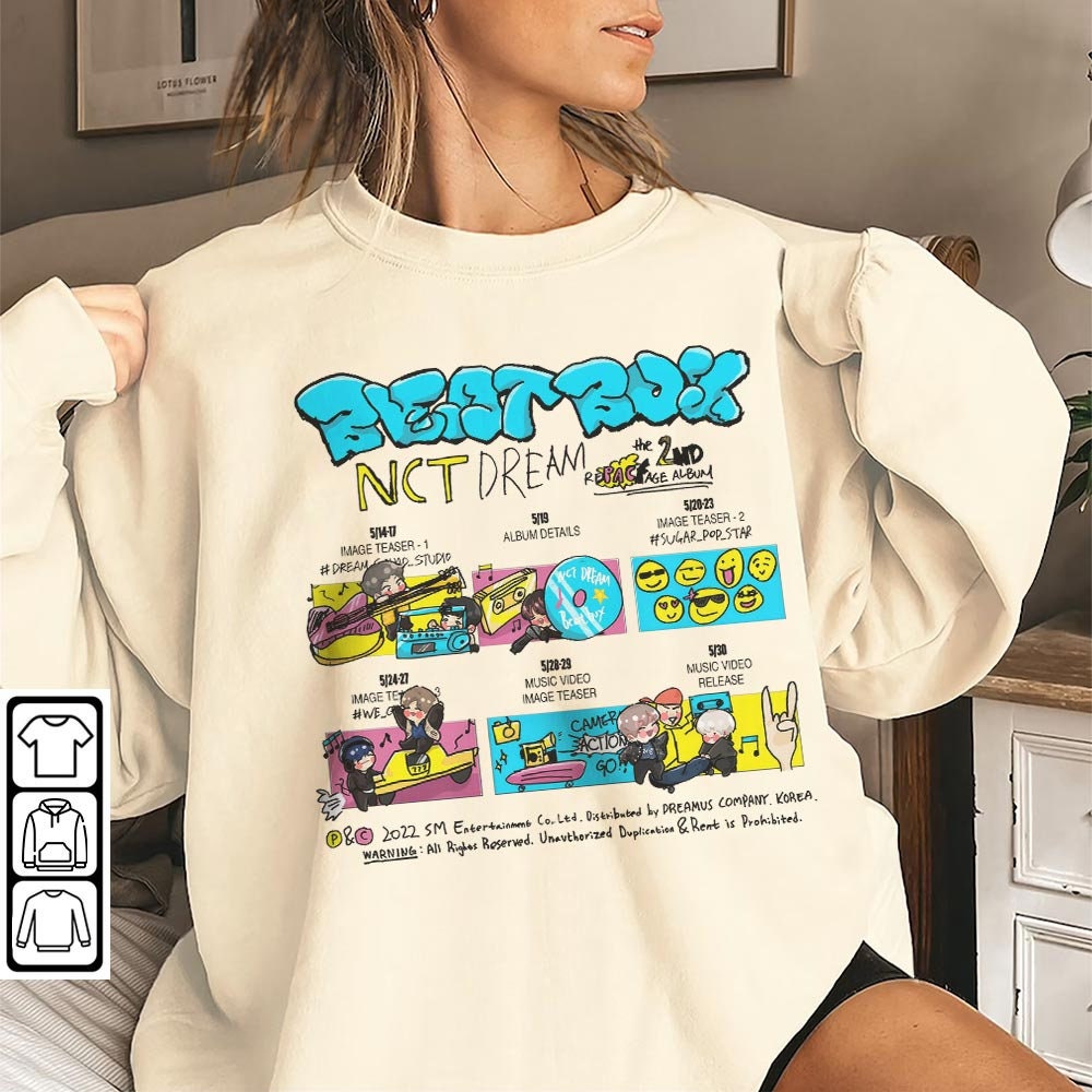 Nct Dream Doodle Art Shirt, Vintage Ntc Album Merch Design Tattoos Art Sweatshirt Hoodie, Ntc Dream Tour 2023 Art DOA2504DT - 2.jpg