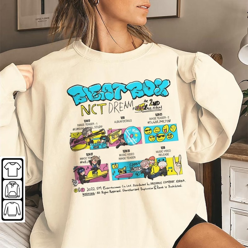 Nct Dream Doodle Art Shirt, Vintage Ntc Album Merch Design Tattoos Art Sweatshirt Hoodie, Ntc Dream Tour 2023 Art DOA2504DT - 2.jpg