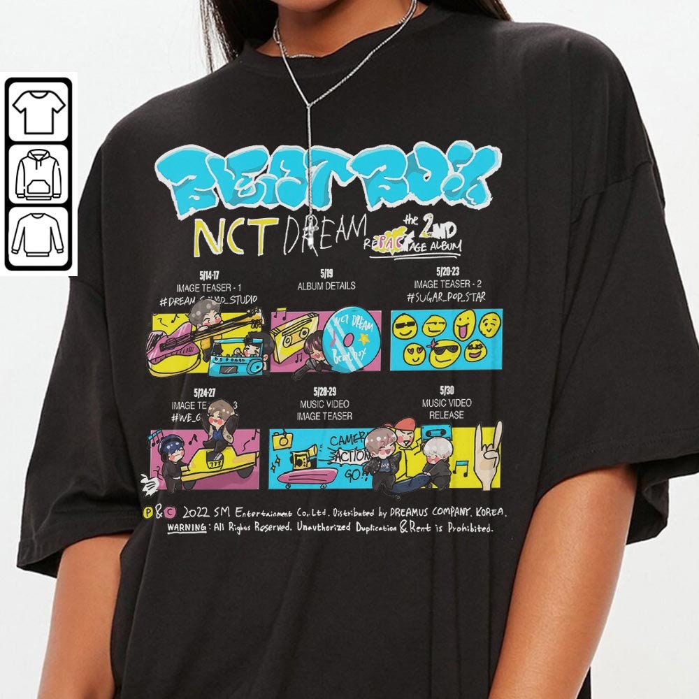 Nct Dream Doodle Art Shirt, Vintage Ntc Album Merch Design Tattoos Art Sweatshirt Hoodie, Ntc Dream Tour 2023 Art DOA2504DT - 3.jpg