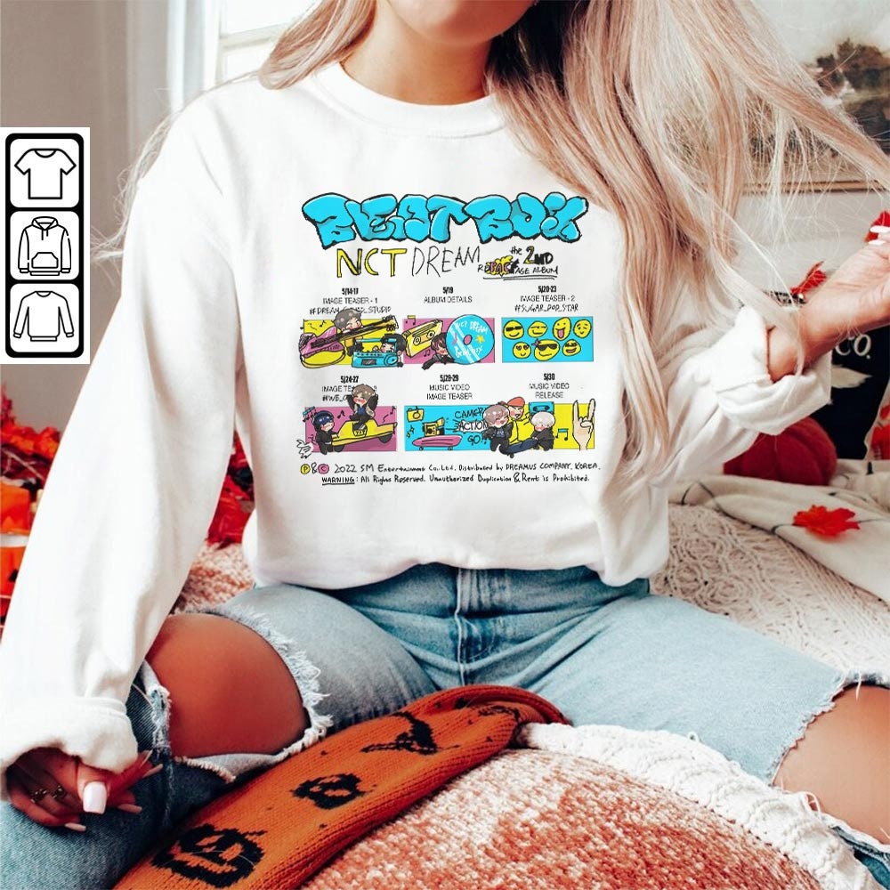 Nct Dream Doodle Art Shirt, Vintage Ntc Album Merch Design Tattoos Art Sweatshirt Hoodie, Ntc Dream Tour 2023 Art DOA2504DT - 5.jpg