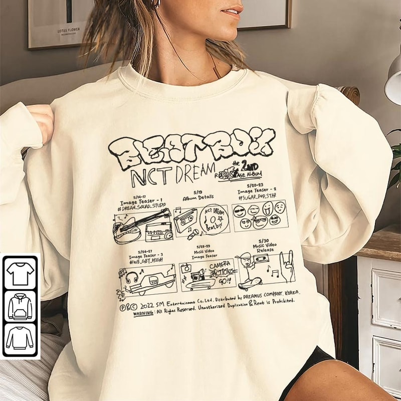 Nct Dream Doodle Art Shirt, Vintage Ntc Album Merch Design Tattoos Art Sweatshirt Hoodie, Ntc Dream Tour 2023 DOA2504DT - 2.jpg