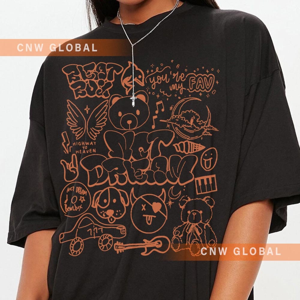 NCT Dream Kpop Doodle Art Shirt, Vintage NCT Dream Merch Tee Graphic Art Album Lyric Sweatshirt, Retro NCT Dream Concert Tour 2023 DA0807DT - 3.jpg