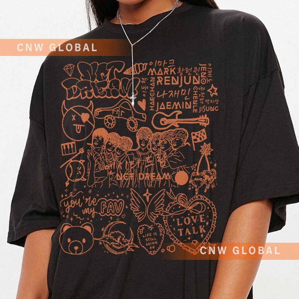 NCT Dream Kpop Doodle Art Shirt, Vintage NCT Dream Merch Tees Graphic Arts Album Lyric Sweatshirt, Retro NCT Dream Tour 2023 DA0807DT - 3.jpg