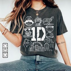 one direction doodle art shirt, vintage one direction album lyric art tattoo sweatshirt hoodie tour 2023 concert da3005d
