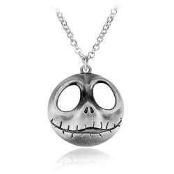Disney Nightmare Before Christmas Skull Pendant Necklace Halloween Accessories Sally And Jack Skellington Necklace