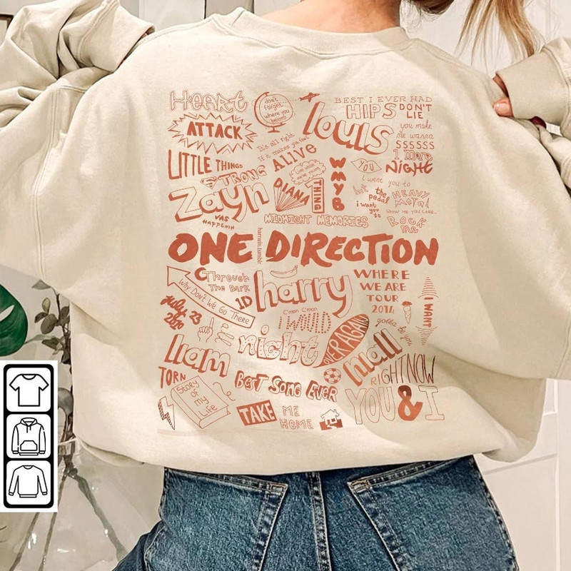 One Direction Shirt, One Direction Album, One Direction Band, One Direction Mar Trending Unisex Gifts 2 Side Sweatshirt - 3.jpg