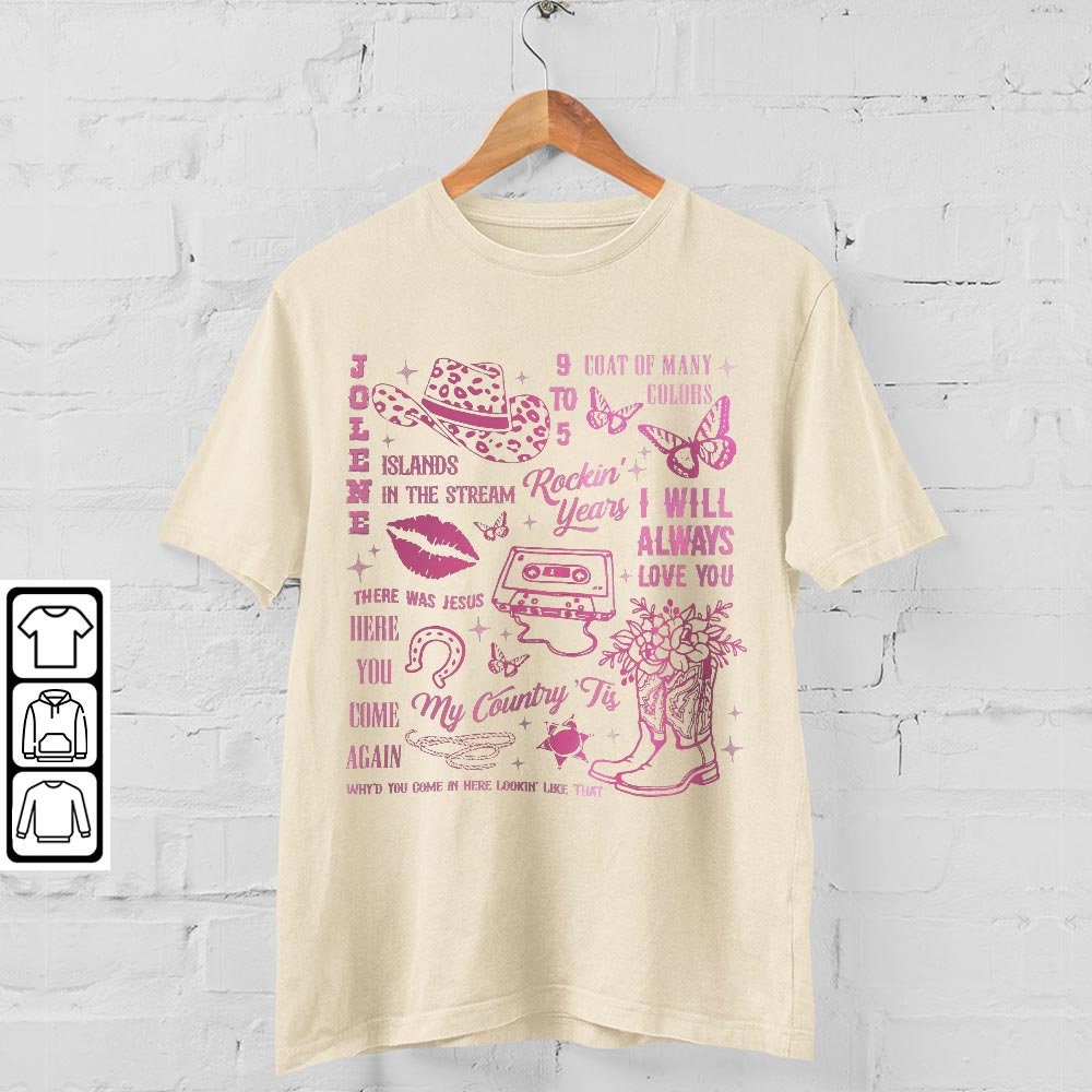 Parton Doodle Art Shirt, In Dolly We Trust Hoodie, 90s Country Music Tee, Women Western Trendy Tee, Vintage Inspired Sweatshirt DA3004MT - 1.jpg