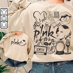 pink doodle art shirt, 2 side vintage pink trustfall merch album lyrics sweatshirt hoodie, retro pink tour 2023 da1505dt