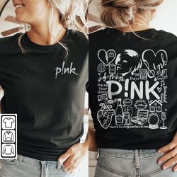 pink doodle art shirt, 2 side vintage pink trustfall merch album lyrics sweatshirt hoodie, retro pink tour 2023 tattoo d