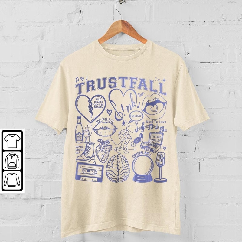 Pink Doodle Art Shirt, Vintage Pink Trustfall Merch Album Lyrics Sweatshirt Hoodie, Retro Pink Tour 2023 Tattoos DA1205DT - 4.jpg