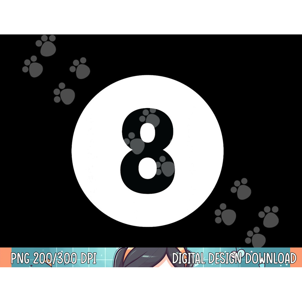 8 Pool Ball 8 Billiards Costume Halloween Group Matching png, sublimation copy.jpg