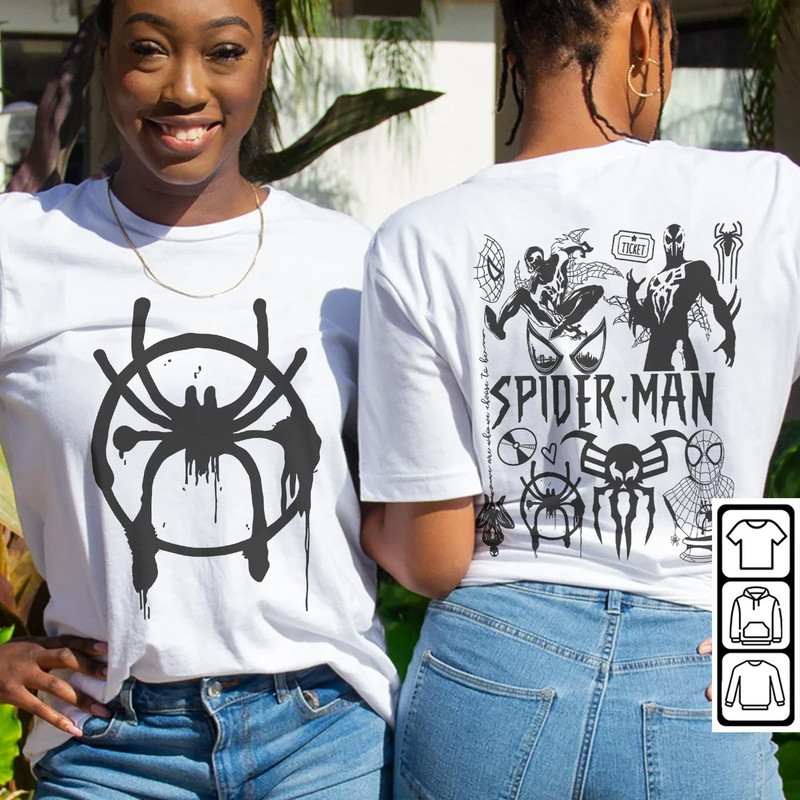 Spidey 2099 Movie Doodle Art Shirt, 2 Side Vintage 90s Spidey 2099 Merch Tee Graphic Art, Retro Superhero Art DA1906DT - 4.jpg