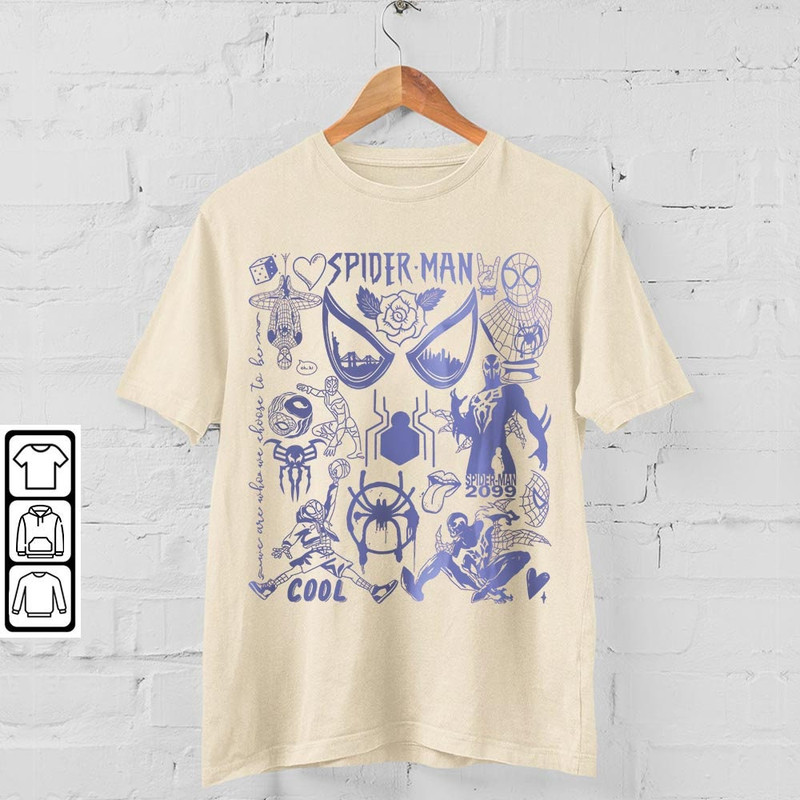 Spidey 2099 Movie Doodle Art Shirt, Vintage 90s Spidey 2099 Merchs Tees Graphic Art, Retro Superhero Art DA1906DT V1 - 3.jpg