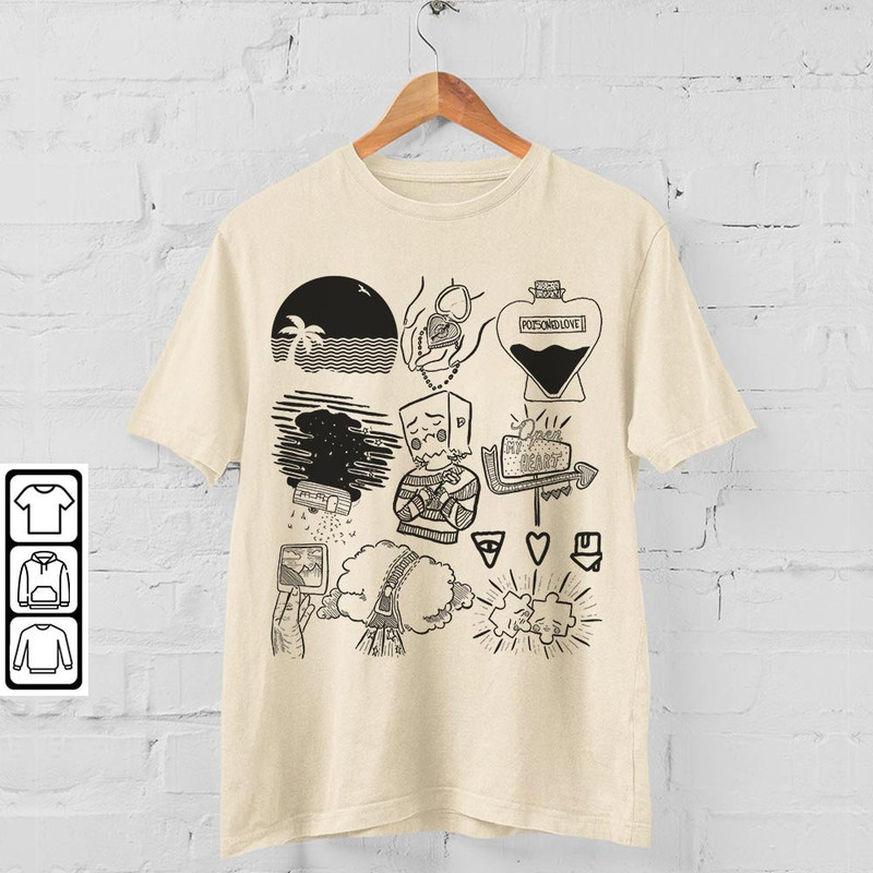 The Neighbourhood Doodle Art Shirt, Vintage The NBHD Merch Tees Album Lyric Art Tattoo Sweatshirt Hoodie, Retro The NBHD Tour DA1206DT - 4.jpg