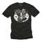 Cool Motorcycle T-Shirt for Men with white V2 Engine print, black S-XXXXXL - 1.jpg