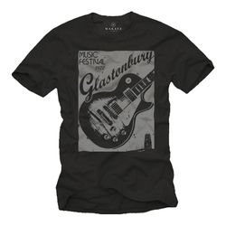 funny mens gift - music tshirt for him guitar print black s-xxxxxl