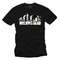 Funny mens slogan t shirt - Walking Dead - printed with Zomie Evolution black size S-XXXXXL - 1.jpg