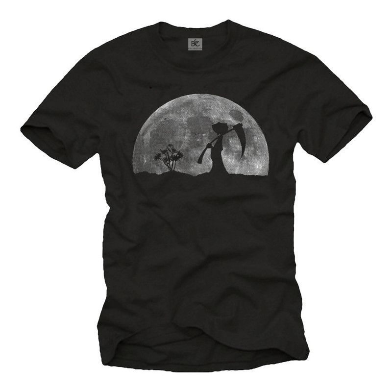 Funny T-Shirt for Men with Death in the Garden print blackwhite Size S-XXXXXL - 1.jpg