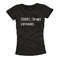 Funny Womens Top - Sorry, I'm not listening - slogan TShirt for girls with cool print message quotes black SML - 1.jpg