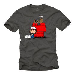 makaya mens stranger graphic t-shirt - dustin and dart - upside down things tee gray s-xxxxxl
