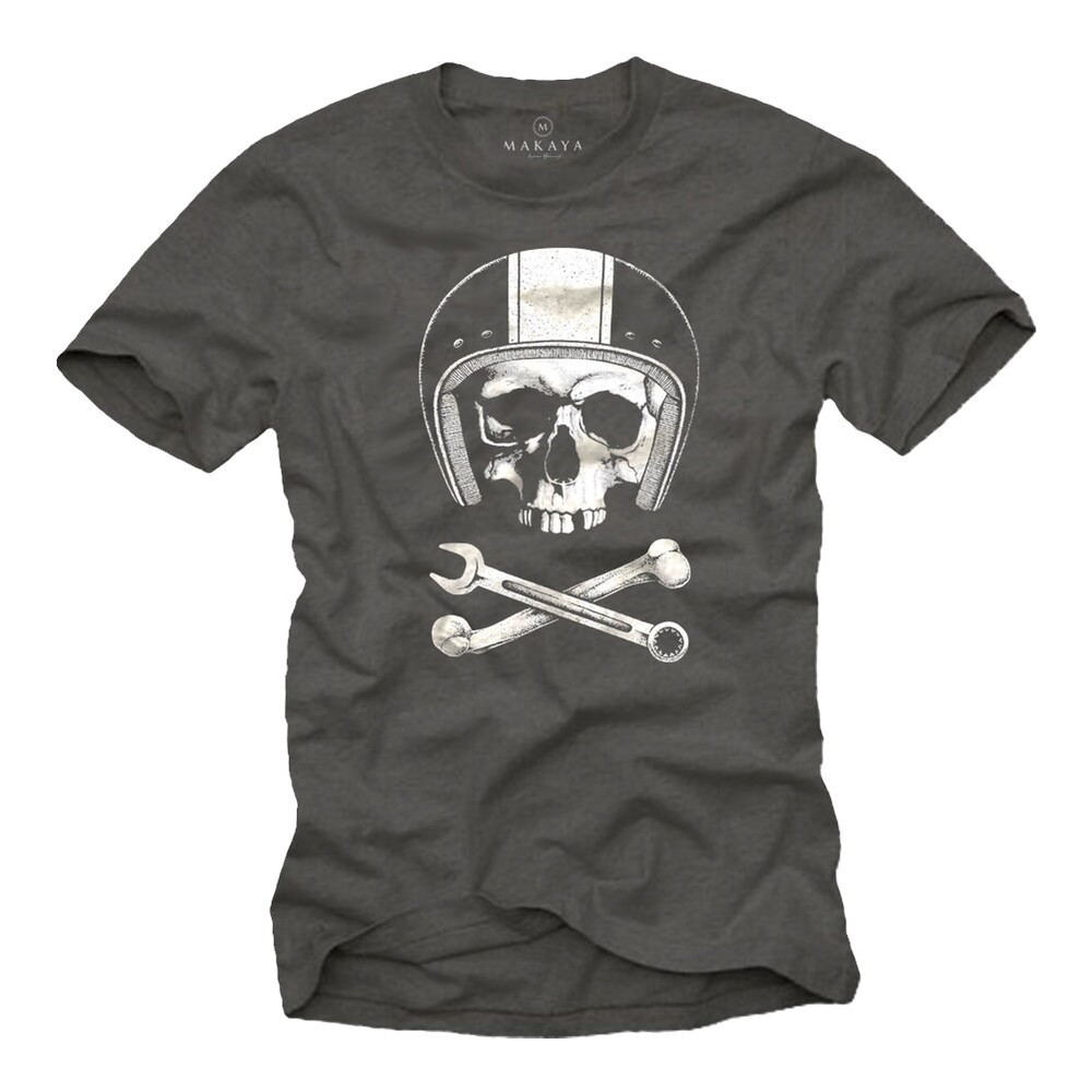 Men's T-Shirts Mechanic Skull Cool Motorcycle Gifts for Men S-XXXXXL - 2.jpg