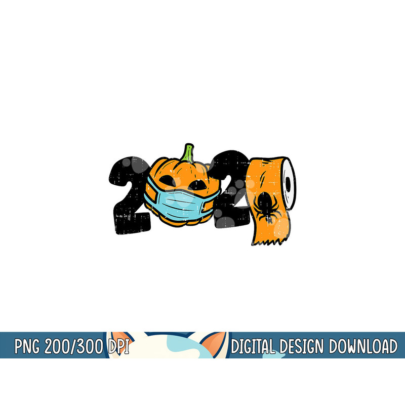2020 Pumpkin In Mask Toilet Paper Halloween Quarantine png, sublimation copy.jpg