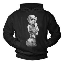 tattoo trooper hoodie ink star hooded sweatshirt black nerd gamer pullover mens gifts for him s-xxxxl