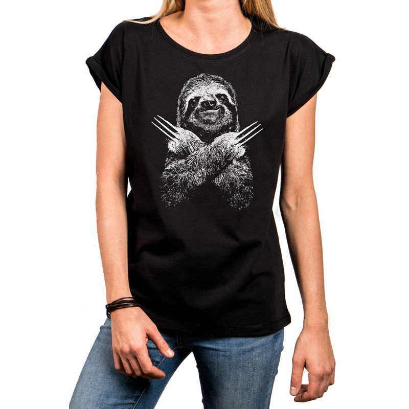 Womens Sloth Shirt Oversized Top - Funny Print - Cool Gift for Her Size XS - XXXXXL - 1.jpg