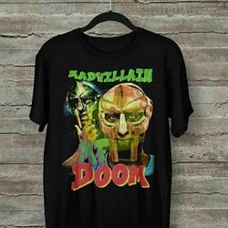 mf doom t-shirt, vintage 90s hip hop rap tour mens tshirt size usa unisex heavy cotton