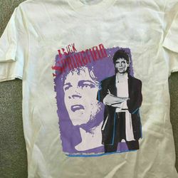 new rick springfield vintage 1984 band tour concer mens tshirt size usa unisex heavy cotton