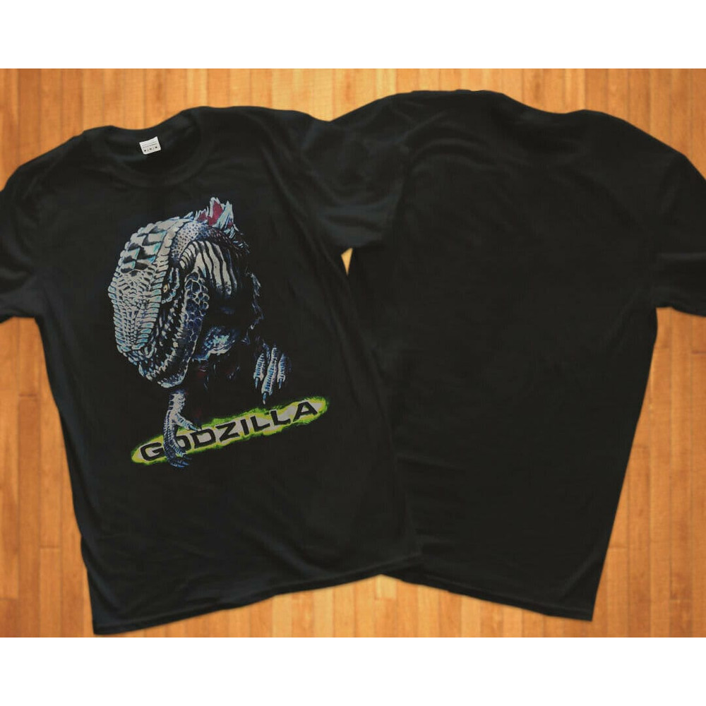 RAREGodzilla 1998 Movie Shirt 90s Promo Toho Y2K King of Monsters Men's Tshirt Size USA Unisex Heavy Cotton - 1.jpg