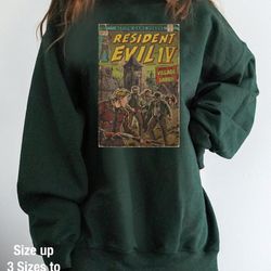 resident evil 4 fan art comic cover shirt, resident evil retro t-shirt
