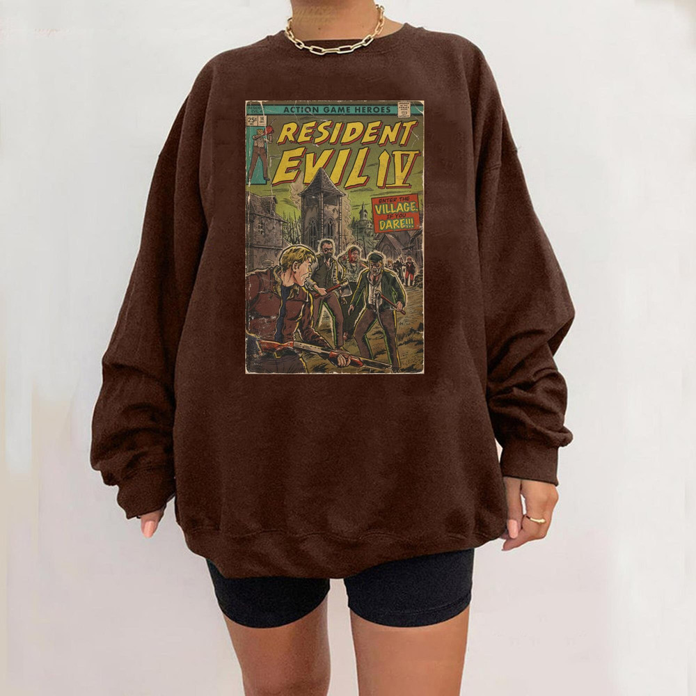 Resident Evil 4 fan art comic cover shirt, Resident Evil Retro T-Shirt - 3.jpg