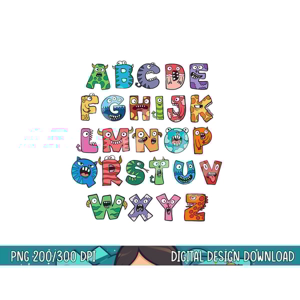 ABC Cute Monster Alphabet Halloween Teacher Costume Kids png, sublimation copy.jpg
