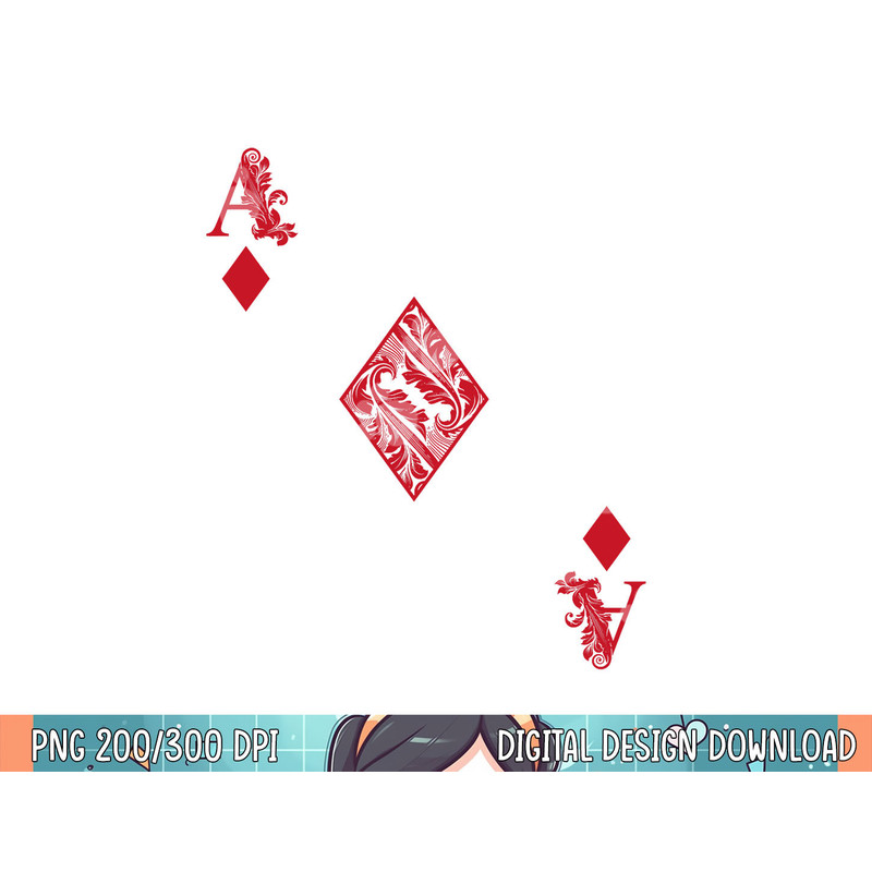 Ace Of Diamonds Costume Shirt - Funny Halloween Gift Tshirt png, sublimation copy.jpg