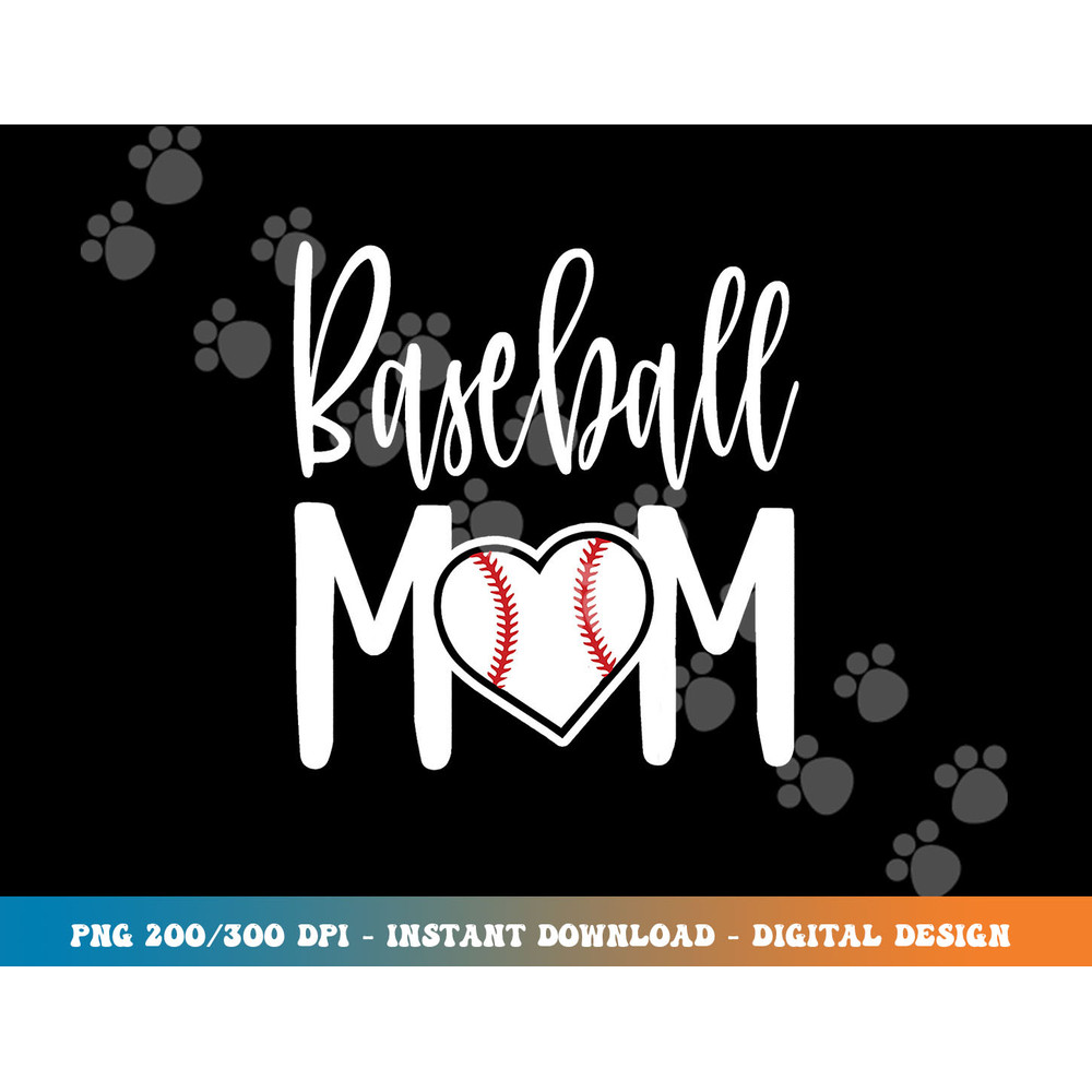 Baseball Mom Heart Gift for Sports Moms png, sublimation copy.jpg