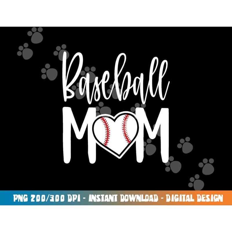 Baseball Mom Heart Gift for Sports Moms png, sublimation copy.jpg