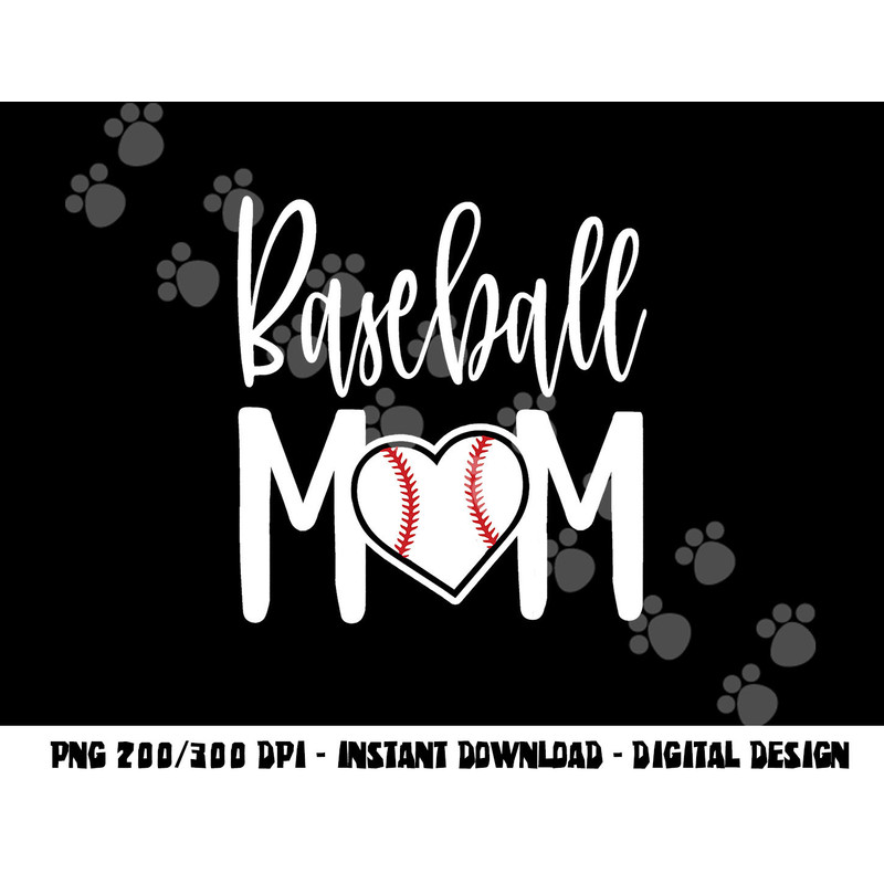 Baseball Mom Heart Gift for Sports Moms png, sublimation copy.jpg