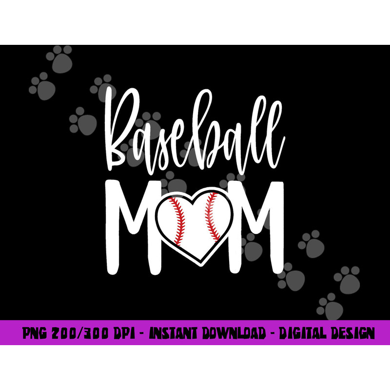 Baseball Mom Heart Gift for Sports Moms png, sublimation copy.jpg
