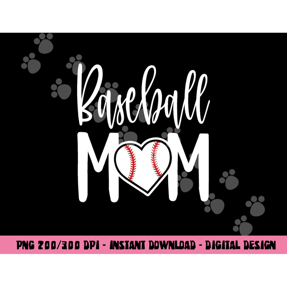 Baseball Mom Heart Gift for Sports Moms png, sublimation copy.jpg