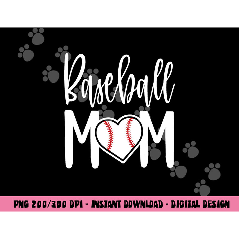 Baseball Mom Heart Gift for Sports Moms png, sublimation copy.jpg