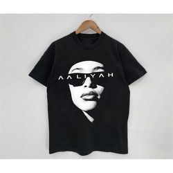 aaliyah minimal black & white shirt, classic aaliyah unisex t-shirt, aaliyah shirt, music rnb singer rapper shirt, gift